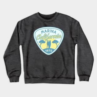 Marina California 1975 Surfer Crewneck Sweatshirt